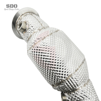 Downpipe de Alto Rendimiento SDO T304 con Catalizador y Protector Térmico Industrial para BMW M3/M4 F80/F82/F83 3.0T 2014-2019