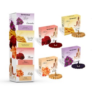 Devdarshan Aura dhoop กรวยแบบแห้ง40g แต่ละกล่องมี8กลิ่นหอมที่ช่วยผ่อนคลายสำหรับ Pooja เทศกาลและกิจกรรมทางจิตวิญญาณ - Product Image 2