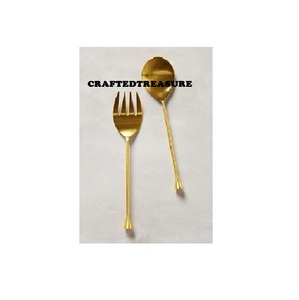 Custom Logo Wedding Food Flatware Set Luxury Stainless Steel <b>Knife</b> Fork Spoon Cutlery Plated Silverware for <b>Dinner</b> Customizable - Product Image 4