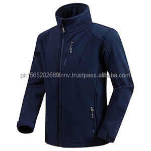 Veste Softshell unisexe de haute qualité bleu marine foncé FABRIQUÉ PAR BS 2026 - Product Image 1