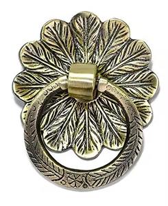 Heurtoir de porte en métal rétro en fonte décoration de porte d'entrée antique anneau robuste poignée accessoire de quincaillerie d'entrée à la maison - Product Image 3