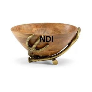 Tazón contenedor de frutas profundo de calidad sostenible, tazón de servidor de alimentos portátil redondeado de acero inoxidable para mesa de cena - Product Image 6