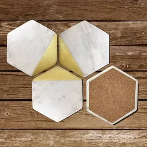 Posavasos de mármol antiguos personalizados, decoración de Mesa de Piedra cuadrada clásica para el hogar, estilo clásico personalizado - Product Image 4