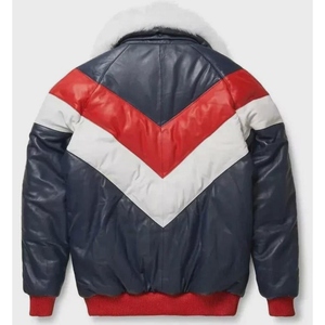 Blouson aviateur en peau de mouton pour homme fait à la main, en cuir véritable, chaud, durable, confortable et élégant, vêtement d'extérieur d'hiver personnalisé - Product Image 4