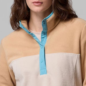 Sudadera Personalizable con Diseño de Logotipo para Mujer, Manga Larga, Ajuste Holgado, Costuras de Alta Calidad con Diseño Colorblock 2026 - Product Image 2