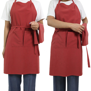 Morandi <span class=keywords><strong>Red</strong></span> <span class=keywords><strong>Blank</strong></span> Colorido Sublimação Personalizado Nordic Design Impresso Cozinhar Avental De Linho De Algodão Orgânico Com Toalha De Chá