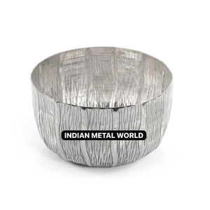 Bol à chocolat en métal plaqué argent de haute qualité pour les occasions spéciales de mariage servant des collations de bonbons au chocolat - Product Image 3