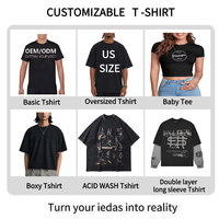 Vente en gros T-shirt à col rond personnalisé pour hommes Streetwear à manches courtes en coton avec impression DTG surdimensionnée et imprimé graphique