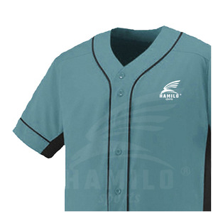 Ensemble de maillot de baseball HAMILO pour homme, manches courtes, col en V, polyester respirant, uniforme, pantalon blanc avec ceinture - Product Image 5