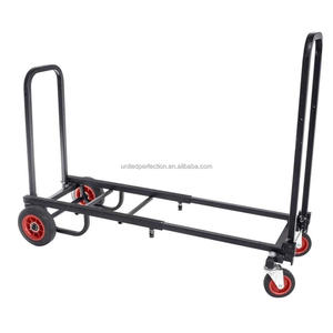 Troli Lipat Multifungsi Tugas Berat 8-in-1, Troli Konvertibel, Troli Dorong/Platform yang Dapat Disesuaikan, Troli Peralatan yang Dapat Disesuaikan - Product Image 2