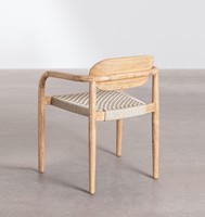 Chaise de salle à manger en bois naturel et en jonc de mer bohème, best-seller, meubles de maison, chaise en jonc de mer pour salle à manger, fabriquée au Vietnam