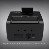 Compteur de billets SEMTOM de qualité professionnelle avec double écran LCD, détection UV/MG, chargement par l'arrière, portable