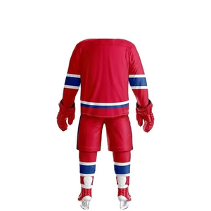 Jersey de Hockey sobre Hielo Personalizado con Cordones Blancos, Jersey de Hockey sobre Hielo para Hombre y Jóvenes, Uniforme de Hockey sobre Hielo con Cuello Redondo al por Mayor - Product Image 5