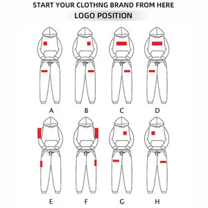 Ropa de calle de invierno con logotipo personalizado, ropa de alta calidad, pantalones acampanados para correr, chándal de lana tecnológica con estampado de hojaldre para hombre - Product Image 5