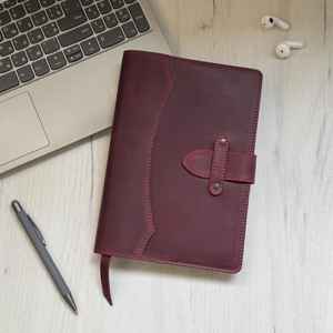 Housse de carnet A5 rechargeable en cuir élégante et résistante, anti-odeur, pour le bureau LNBC-0034 - Product Image 2