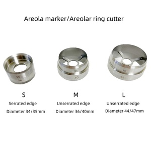 Marcador de areola Grossman de doble extremo personalizable, Grabado Surgico, manual de acero inoxidable, listo para enviar, función de cuatro anillos - Product Image 3