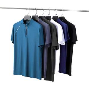 Rắn Màu Dệt Kim Cotton T-Shirts Với In Kỹ Thuật Số Của Nam Giới Giản Dị Ngắn Tay Áo 100% Cotton Giá Bán Buôn - Product Image 4