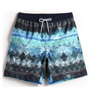 Bañadores de secado rápido Pantalones cortos de playa Diseño personalizado Tela elástica de 4 vías Pantalones cortos de tabla de surf para hombres al por mayor MOQ bajo - Product Image 3