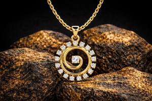 925 Sterling <b>Silver</b> 14k Gold Vermeil Zircon Spiral Pendant Minimalist Circle <b>Necklace</b> Luxury Jewelry Birthday Gift Unisex - Product Image 6