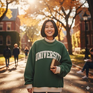 Cao đẳng của phụ nữ <span class=keywords><strong>phi</strong></span> Delta Theta sorority tinh thần mặc Thêu Kim Cương thư Mock Neck Loose áo cho phụ nữ - Product Image 5