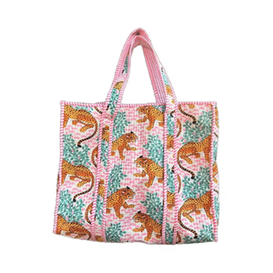 Bolsa de Mano Grande de Algodón Hecha a Mano para Mujer, Otoño, Invierno, Verano, con Cierre Abierto, Cadenas, Diseño de Moda Portátil, para Playa, Mercado, Compras - Product Image 1