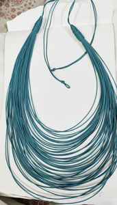 Collar único de varias capas gruesas, collar de cordón de cera, el mejor regalo para fiestas, collar tipo gargantilla, bordado de diseñador para fiestas de mujeres - Product Image 6