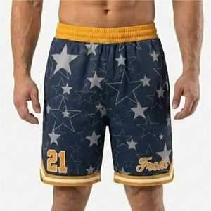Shorts de basketball pour hommes en promotion – Style tendance, couleur personnalisable, respirant, séchage rapide, haute qualité, toutes saisons, service OEM - Product Image 3