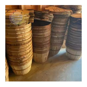 Durable <b>Wooden</b> Crab Bushel <b>Baskets</b> for Home, Markets, and Coastal Decor - Wholesale Bulk Options Available - Product Image 5