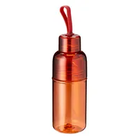 Bouteille d'eau personnalisée en PETG de 520 ml sans BPA, à boire directement, avec corde pour le camping, design minimaliste