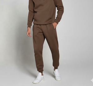 Traje de Jogger de algodón 100% sólido con capucha de moda para hombres y mujeres | Chándal con logotipo personalizado | Ropa de invierno informal - Product Image 5