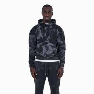 Sweat à capuche en coton 100% de qualité supérieure, délavé et vieilli, élégant et confortable, pour un usage décontracté et quotidien, OEM - Product Image 3