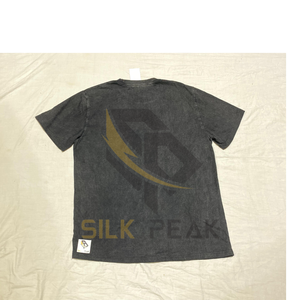 Logotipo personalizado 280G Vintage ácido lavado camiseta hombres apenado peso pesado algodón en blanco camiseta de gran tamaño 100% algodón camiseta de los hombres - Product Image 2