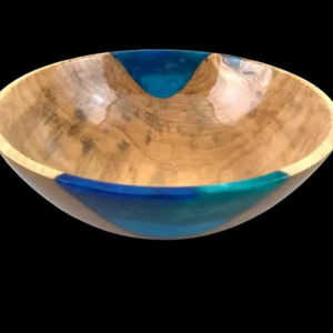 Tazón de Resina Epoxi y Madera Hecho a Mano - Regalo de Fiesta de Lujo Ecológico con Tamaño Personalizable - Product Image 1