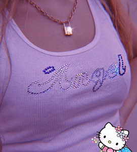 Logotipo personalizado sexy señoras blanco mujer algodón negro blanco diamante Halter mariposa tubo rhinestone acanalado crop top tanque para mujer - Product Image 3