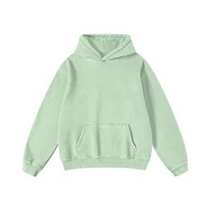 Sudadera con capucha de lana de manga larga ligera para mujer, estampado Digital con cremallera, patrón corto 2025, teñido liso para invierno, MOQ bajo - Product Image 1