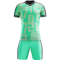 Uniforme de football pour hommes de haute qualité avec logo personnalisé imprimé, impression numérique d'équipe, respirant, 100% polyester