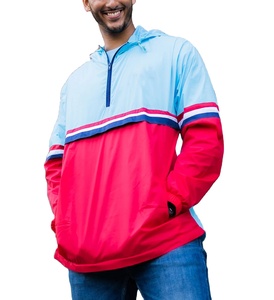 Chaqueta Cortavientos de Invierno Reversible de Nailon con Bloques de Color Personalizados, Impermeable, para Correr, con Capucha, para Hombre, Informal, con Bordado y Cremallera - Product Image 4