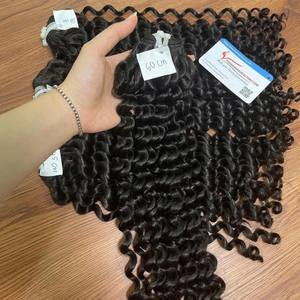 Vente en Gros Extensions de Cheveux Humains Vietnamiens Bouclés à la Vapeur Profonde, Cheveux Vierges Remy avec Cuticule Alignée, Paquets de Cheveux Humains - Product Image 3
