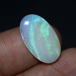 พลอยโอปอลทรงหลังเบี้ยจากออสเตรเลียแข็งแบบ19X11X2MM อัญมณีทรงหลวมสำหรับการทำเครื่องประดับ - Product Image 1