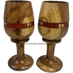 Rose Flower And Leaves Design Engraved High Grade Gold Plated <b>Prime</b> Quality Metal Goblet Glass <b>Red</b> Wine And Beer <b>Drink</b> Supplies - Product Image 2