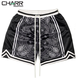 Pantalones cortos de baloncesto transpirables y ligeros para hombre, Shorts de malla con cordón, diseño personalizado - Product Image 3