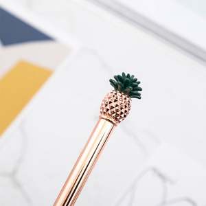 Bolígrafo Metálico con Forma de Piña Dorada, Económico, al por Mayor, Ancho de Escritura de 1.0 mm, Logotipo Personalizado - Product Image 2