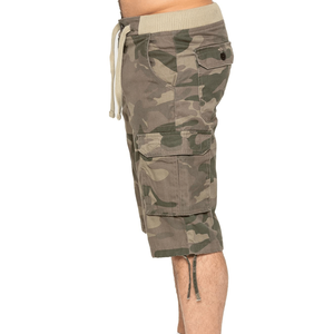 กางเกงขาสั้นคาร์โก้ยาวถึงเข่าสำหรับผู้ชายกางเกงขาสั้นลำลองลายพรางยาวถึงเข่ามี6กระเป๋าสำหรับฤดูร้อน - Product Image 2