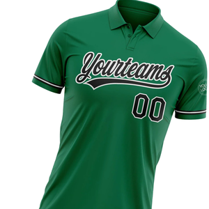 Camiseta Polo Sublimada Verde Personalizada con Nombre y Número para Equipos Deportivos, Camisetas con Estampado Personalizado, Ropa de Equipo - Product Image 2