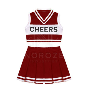 Uniforme de cheerleading de qualité de la meilleure qualité uniforme de cheerleading de couleur unie légère pour l'adulte - Product Image 3