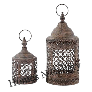 Grande lanterne décorative vivante d'espaces sereins avec la bougie menée pour la lanterne de bougie de jardin de décor à la maison - Product Image 2