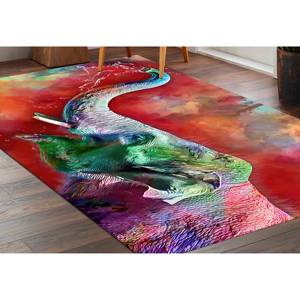 Tapis d'appoint en forme d'éléphant : Tapis de salon coloré antidérapant, tapis en chenille - Product Image 5