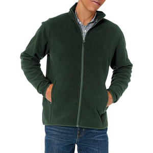 Veste polaire lourde conçue sur mesure, vêtements d'extérieur thermiques épais et doux pour l'hiver, col montant et fermeture à glissière, prix - Product Image 1