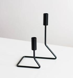 Wholesale Luxurious Geometric Ornaments Creative Candlelight Dinner Props Carved Single Candle Nordic Iron Candlestick - Product Image 6