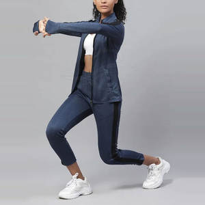 Ropa deportiva de Invierno para mujer de alta calidad, chándal de lona informal con patrón sólido hasta la rodilla para correr - Product Image 2